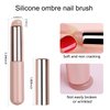 YECIRALA 6Pcs Silicone Nail Tools Ombre Nail Brush For Nails Silicone Nail Brush Ombre Gel Polish Brushes Tools Reusable Nail Art Acrylic Pen Silicone Brushes For Resin Carving Nail Art Tools