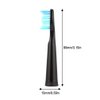 KOPBTBOY Toothbrush Replacement Heads Compatible with Fairywill,Toothbrush Heads Compatible with FW507/508/551/515/917/ 959/2011,FW-D1/D3/D7/D8, 5pc Medium Soft Black