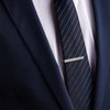 Shield-jw.org gift necktie clip and lapel pin set-With JW.ORG Logo Gift Box-Silver by TONOS