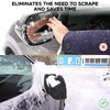 EcoNour Car Side Mirror Snow Cover (2 Pack) | Fits for Most Cars, SUV's, Vans and Trucks | Waterproof Material | Soft Snow Mirror Cover Keeps Ice and Snow Off (14” x 15”)