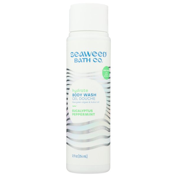 The Seaweed Bath Co. Hydrating Soothing Body Wash, Eucalyptus & Peppermint, 12 Oz