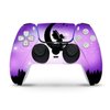 ZOOMHITSKINS Compatible with PS5 Controller Skin, Vinyl for Durable & Fit, Fantasy Magic Moon Night Sky Purple, Easy to Use, Bubble-Free, Precisely Cut