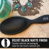HAI DETANGLER - Premium Smoothing Paddle Brush for Wet or Dry Hair - Midnight Black