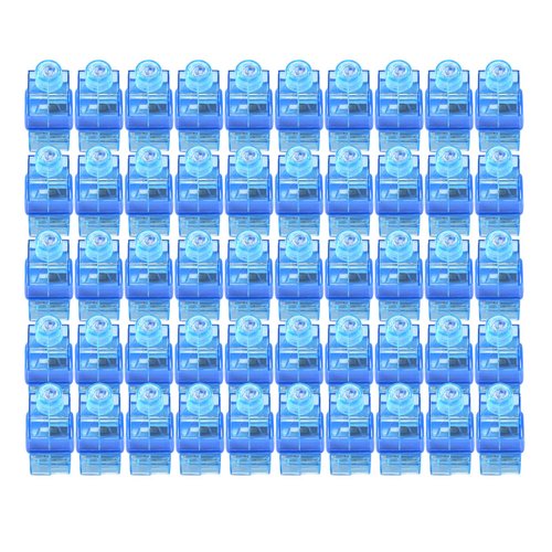 CALIFORNIA CADE ELECTRONIC Finger Lights-50Pcs for Kids Adult Party Favors Party Supplies for Holiday Light up Toys - LED Rave Laser Assorted Toys for First & Last Day of School (Blue)