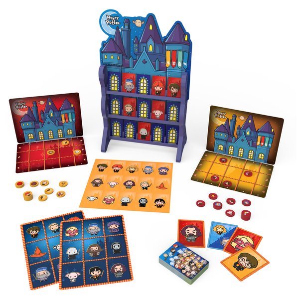 Wizarding World, Harry Potter Games HQ Checkers Tic Tac Toe Memory Match Go Fish Bingo Card Games Fantastic Beasts Gift, for Adults & Kids Ages 4+