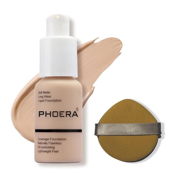 Foundation,Matte Foundation Concealer Full Coverage,Oil-Control &Waterproof Foundation Makeup For Women. (#102 Nude, 30ml)
