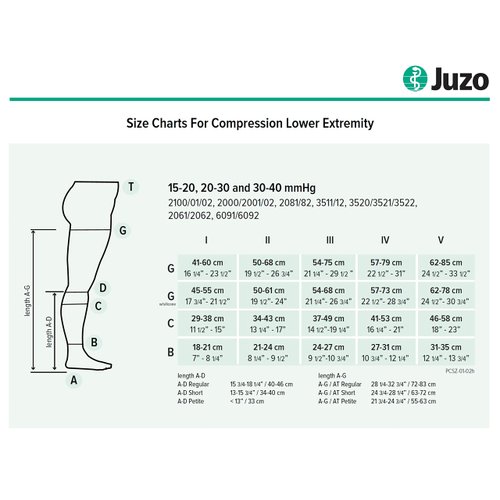 Juzo Soft 2001 Pantyhose 20-30mmhg Open Toe Compression Hose