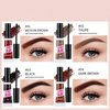 Waterproof Colored Eyebrow Gel Set, Thick Eyebrow Gel, Thickening Eyebrow Mascara Gel, Fast Eyebrow Shaping,Long Lasting Transfer-Proof Extreme Hold Brow Glue. (Black-2pcs 03#)