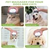 KeeKit Electric Pet Massager for Dogs and Cats, IPX6 Waterproof Cordless Dog Cat Massage Tool, 4 Massage Heads and 96 Massage Nodes, Portable Handheld Head and Back Scratcher for Body Relaxion