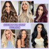 Clip in Hair Extensions Real Human Hair #99J Burgundy Red Clip in Hair Extensions Dark Red Brazilian Virgin Hair Double Weft Clip In Extensions 8pcs Clip In Hair Extensions Human Hair(24Inch #99J,90g)