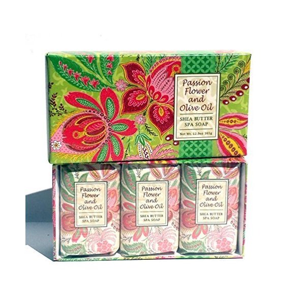 Greenwich Bay - Botanical Shea Butter Bar Gift Set - Passion Flower & Olive Oil