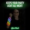 200 Ultra Bright Glow Sticks Bulk - Halloween Glow in the Dark Party Supplies Pack - 8" Glowsticks Party Favors with Bracelets and Necklaces