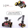 Adeept 4WD Smart Robot Kit Compatible with Raspberry Pi 4 3 Model B+ B, OpenCV Target Tracking, Real-Time Video, AWR Robotic Car Kit Adult with PDF