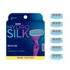 Schick Hydro Silk Moisture Razor Blade Refills, 6 Count | 5-Blade Moisturizing Razors for Women | Womens Moisturizing Razor Refills