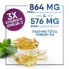 Fish Oil 2400 mg with Omega-3, EPA & DHA - Triple Strength Omega Supplement - Natural Support for Immune, Heart & Brain Health - Nature's Lemon Flavor, Burpless, Wild Caught, Non-GMO - 180 Softgels