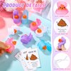 HyDren 24 Sets Funny Positive Poo Gifts Mini Gag Toilet Toys Support Cards with Bags for Christmas Employees Appreciation Party Favors White Elephant Gifts Adults Stress Relief Poop Bulk