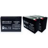 3 Pack Replacement for Schwinn IZIP I-750 Electric Scooter 3 Battery - Replacement UB12100-S Universal Sealed Lead Acid Battery (12V, 10Ah, 10000mAh, F2 Terminal, AGM, SLA)