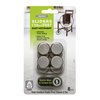 Slipstick Chocolate CB255 1 Inch Floor Protector Chair Glides/Furniture Slider Feet (Set of 8) Self Stick or Screw Brown, 1-Inch, 8 Count