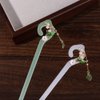 Leadigol 2PCS Acetic acid Bell Orchid Hair Stick,Ancient Style Hair Sticks Simple Flower Tassel Hair Clip for Women