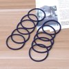 50pcs Nylon Rubber Bands High Elasticity Ponytail Holder Hair Ties Rope for Adults (Blue)