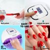 LAVAED UV Nail Lamp UV Light for Gel Nails, Nail UV Lamp Gel Nail Lamp Professional Fast Curing Light UV Nail Light with 4 Timer Setting Auto Sensor, LED Smart Gel Nail UV Light for Gel Polish