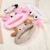 Beaupretty 2 Pieces Spa Headband Face Wash Headband Cute Cartoon Crab Headband Elastic Hair Band Women Girls Makeup Hairbands(Khaki,Pink)