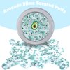 Thinking Slime, Crunchy Avocado Clear Slime Kit, Scented DIY Slime Putty for Kids, Crystal Slime Party Favors for Girls Boys