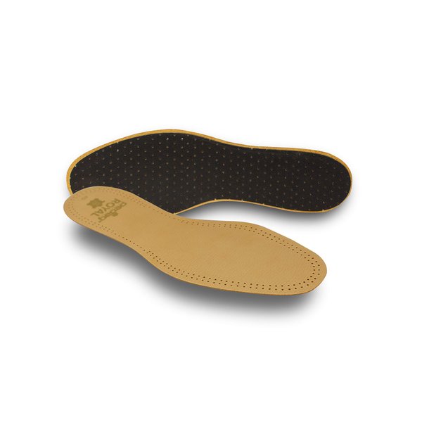 Pedag Royal | Genuine Lambskin Leather Insoles | Made in Germany | Vegetable-Tanned Leather | Activated Carbon for Anti-Odor | Latex Foam Padding | Thin & Absorbent | US Women 7/ EU 37 | Tan