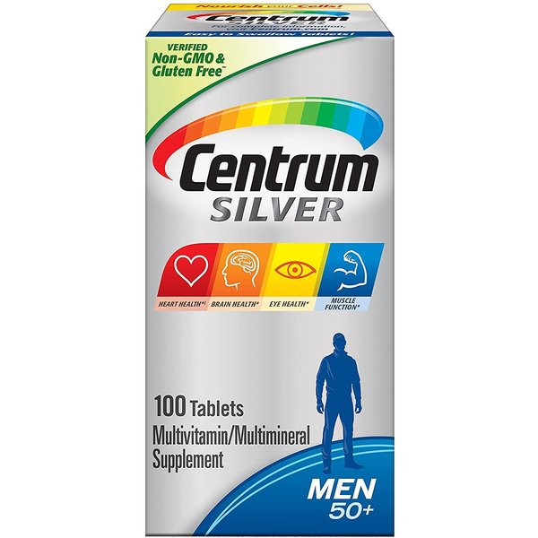 Centrum Silver Men 50 + Multivitamin/multimineral 100 Tablets (2 Pack)