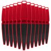 ForPro Pedicure Paddle Foot File, Double-Sided Foot File for Heels, Disposable & Sanitizable, 80/180 Grit, Red, Pack of 12
