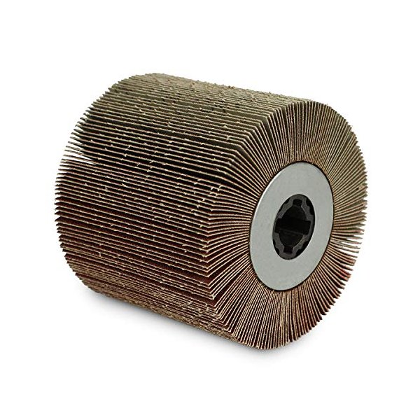 BHA Flap Wheel Sanding Drum, 4.5" x 4" with 3/4" Quad Keyway (60 Grit)