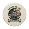 Land of the Free Since 1776 Patriotic 4th of July Sailboat PopSockets Adhesive PopGrip