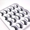 False Eyelashes 3D Faux Mink Lashes Pack Dramatic Fluffy Thick Volume Full Cross Soft Reusable Handmade Fake Eyelashes 10 Pairs Pack by Lifernilash (LFN5D04)