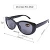 DOOViC Bifocal Sun Readers for Women and Men Stylish Reading Glasses Cat Eye Frame Reading Sunglasses 1.50 Strength