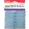 Annie Wire Mesh Rollers #1021, 12 Count Blue X-Small 1/2 Inch (2 Pack)