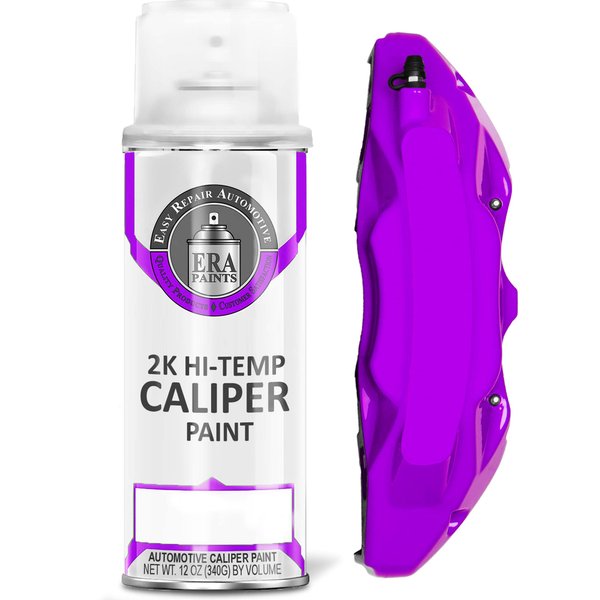 ERA Paints Purple Brake Caliper Paint With Omni-Curing Catalyst Technology - 2K Aerosol Glossy Finish High Temp Resistance And Extreme Durability Against Color Fade And Chemicals Like Brake Fluid