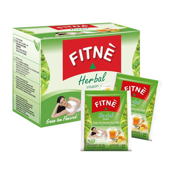 FITNE Green Tea Herbal Honey Lemon With Garcinia Senna Infusion Gentle Detox Cleanse High Antioxidant No Calories Stevia Sweetener, 15 Tea Bags