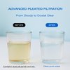 H&G Lifestyles Pleated Sediment Water Filter for Well Water, 5 Micron 10 X 4.5 Whole House Water Filters, Compatible with 84637, WPX5BB97P, PC10, 355214-45, 355215-45, WP10BB97P, WP5BB97P
