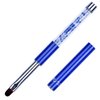Ycyan 1Pcs Oval UV Gel Nail Brush Rhinestone Handle Professional Nail Art Tools Size 8