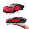 Maisto Bugatti Chiron Sport 16" Red and Black Special Edition 1/24 Diecast Model Car