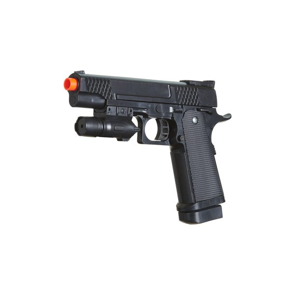 P2 Spring Powered Airsoft Pistol Plastic Lightweight (Black)