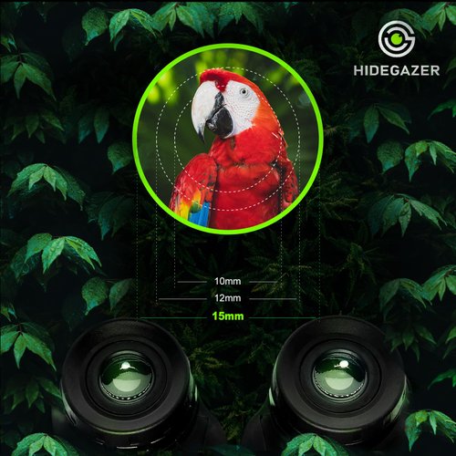 HIDEGAZER 12X25 High Powered Binoculars for Adults and Kids - Large View Compact Binoculars with Low Light Vision,Easy Focus Lightweight Binoculars for Travel,Hunting,Camping,Outdoor Sport