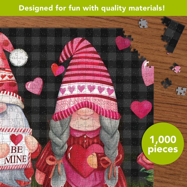 Briarwood Lane Puzzle 29.5x19.68 Valentine's Gnomes for Valentine's Puzzle