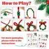 Hifunwu 45 Sets Christmas Beaded Ornament Kit, Christmas Beads for Crafts with Pipe Cleaners to Make Snowman Christmas Tree Wreath Candy Cane Lollipop Xmas Holiday Decorations Party Supplies