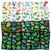AOMIG Temporary Tattoo for Kids, 10 Sheets Glow In The Dark Cartoon Dinosaur Tattoo Stickers, Waterproof Luminous Fake Tattoo Stickers Set for Boys Girls Birthday Party Bag Filler