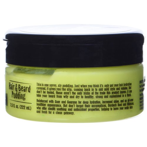 GIBS Con Man Hair & Beard Pudding - Leave-In Conditioner, Curl Definer,Green 7.5 Fl oz