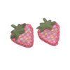 2Pcs Pink Fabric Strawberry Hair Clips for Women Girls Sweet Hairpins Barrettes Duckbill Hair Accessories，Clips and Barrettes Hair Accessories