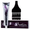 SATIN Hair Color, Developlus Ultra Vivid Fashion Colors (with Sleek Applicator Brush) ALOE VERA BASE Low Ammonia Cream Haircolor Dye (9N Very Light Blonde)