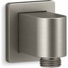 KOHLER Awaken Wall-Mount Supply Elbow with Check Valve, Vibrant Brushed Nickel