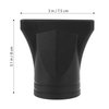 Ipetboom 3pcs Black Professional Plastic Salon Hair Dryer Nozzle Hair Dryer Diffuser Replacement Narrow Concentrator Replacement Hair Dryer Attachment Universal Plastic Blower Nozzle Replace